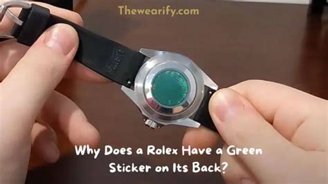 rolex green sticker meaning.